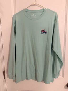 Jeep- Southern Tide Mint Green Long Sleeve Tee